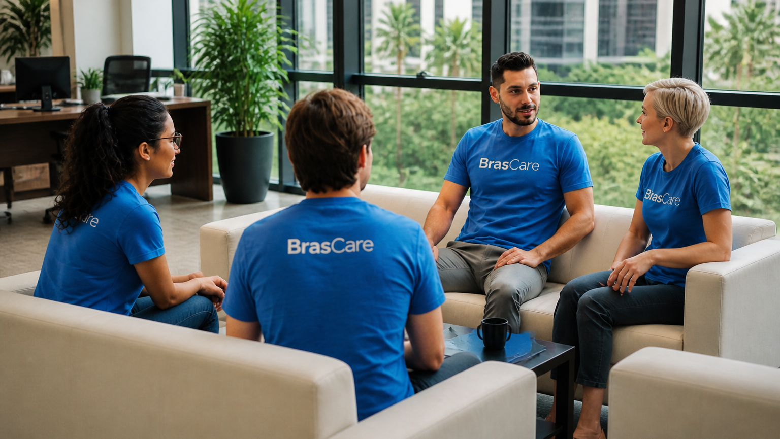 Equipe BrasCare em reunião